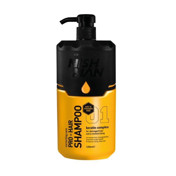 Шампунь для волос Nishman Pro-Hair Shampoo 1250 мл 8682035088912 фото