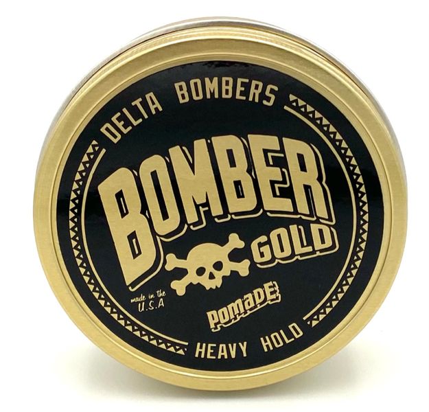 Помада для укладання волосся Shiner Gold Heavy Hold Bomber Gold Pomade 112 г SGHHBGP112 фото