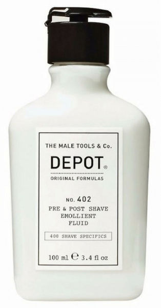 Смягчающая жидкость до и после бритья Depot 402 Shave Specifics Pre & Post Shave Emollient Fluid 100 мл 060949 фото