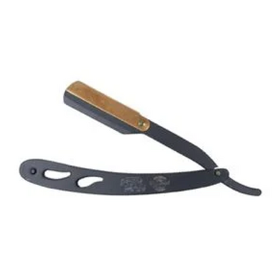 Опасная бритва Nishman Metal Barber Razor Black & Gold 2000006278012 фото