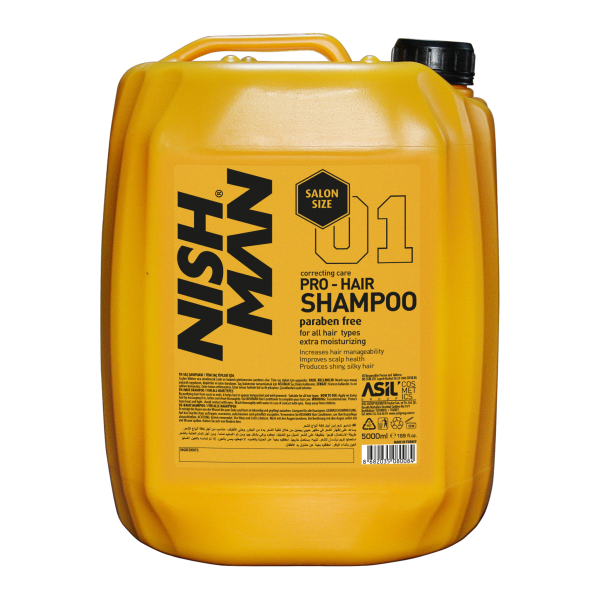 Шампунь для барберов Nishman Pro-Hair Shampoo 5000 мл 8682035080084 фото