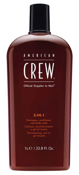 Засіб для волосся і тіла 3 в 1 American Crew Classic 3-in-1 1000 мл 669316058510 фото