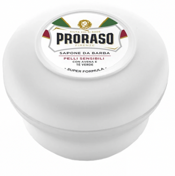 Мило для гоління Proraso Shaving Soap Jar Sensitive Green Tea 150 мл 8004395001682 фото