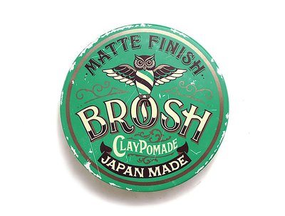 Глина для стилізації волосся Brosh Clay Pomade Matte Finish 40 г BRH-MINI фото