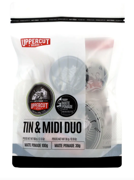 Подарунковий набір Uppercut Tin & Midi Duo Matte Pomade 817891025346 фото