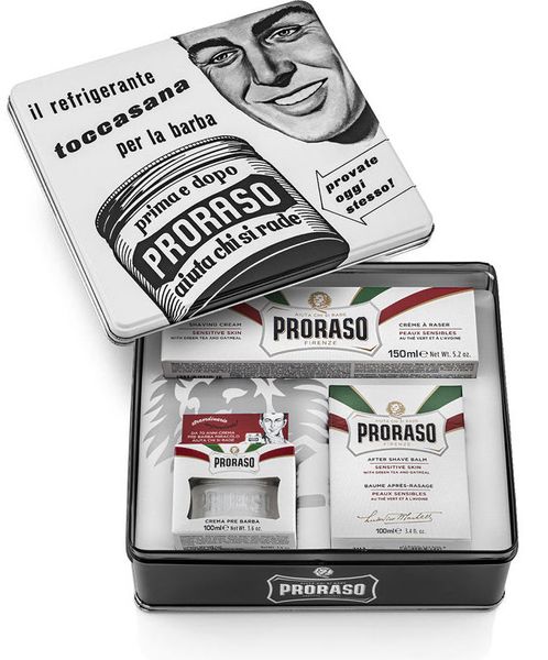 Набір косметики для гоління Proraso Vintage Selection Toccasana - Sensitive 8004395003600 фото