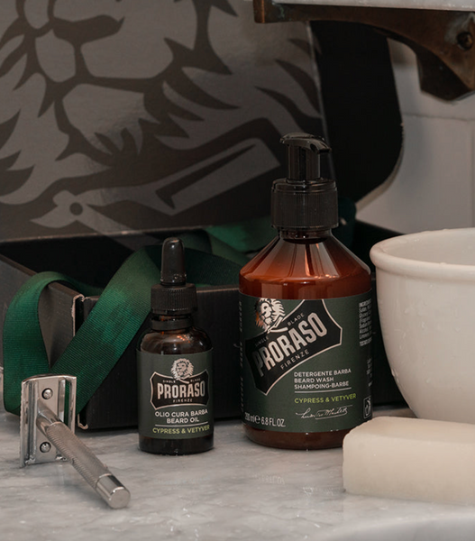 Набір для бороди Proraso Duo Pack Oil + Shampoo Cypress & Vetyver 8004395007479 фото