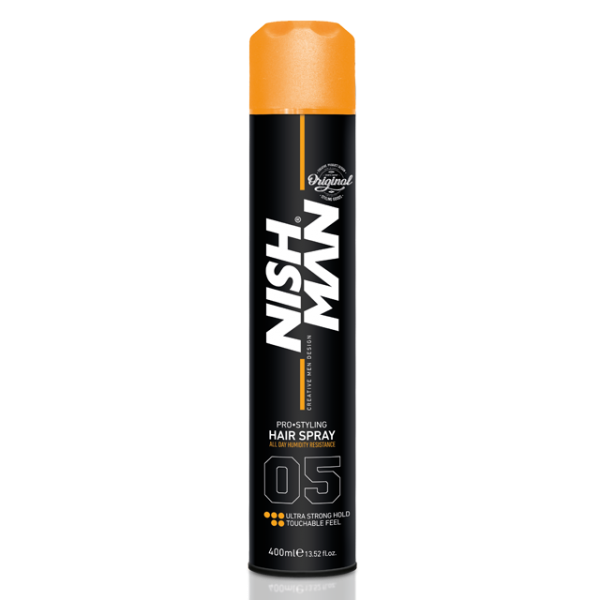 Спрей для укладання Nishman Ultra Strong Hold Hair Spray 400 мл 8682035080183 фото