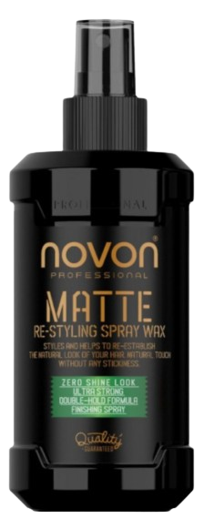 Спрей для укладки волос Novon Professional Matte Re-Styling Spray Wax 200 мл 10471 фото