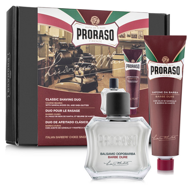 Набор для бритья Proraso Duo Pack Tube+Balm Coarse Beard 8004395004874 фото