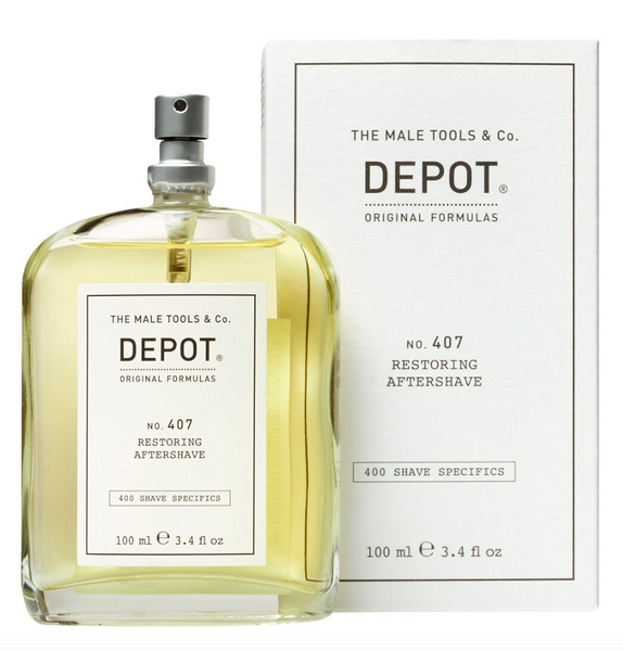 Восстанавливающий и освежающий лосьон после бритья Depot 407 Shave Specifics Restoring Aftershave 100мл 061267 фото