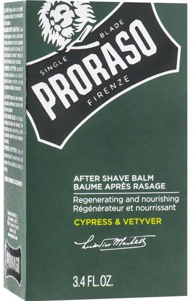 Бальзам після гоління Proraso After Shave Balm Cypress & Vetyver 100 мл 8004395007820 фото